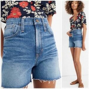 Madewell high rise denim shorts